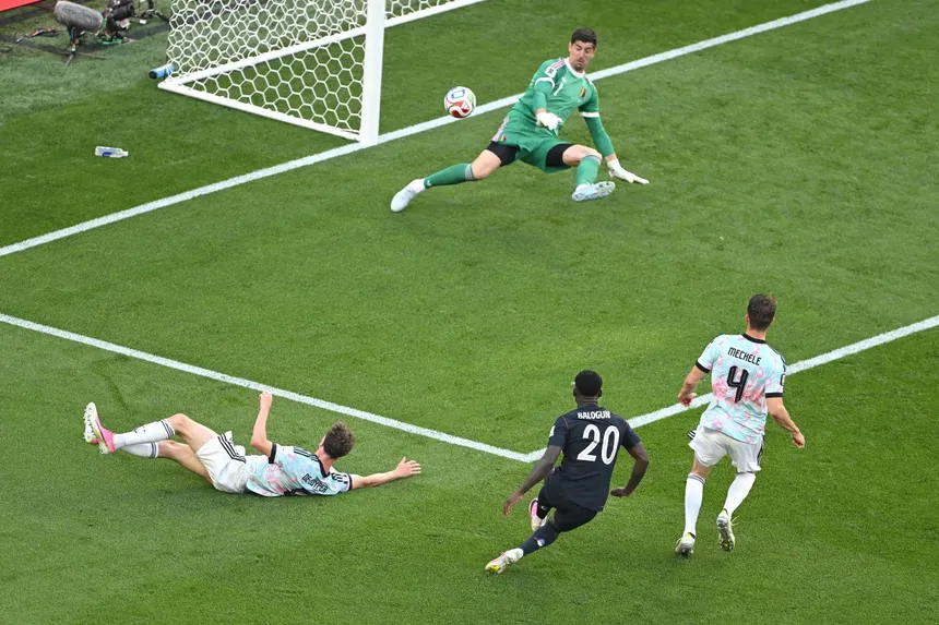 Folarin Balogun celebrates scoring for the USA at the 2026 FIFA World Cup