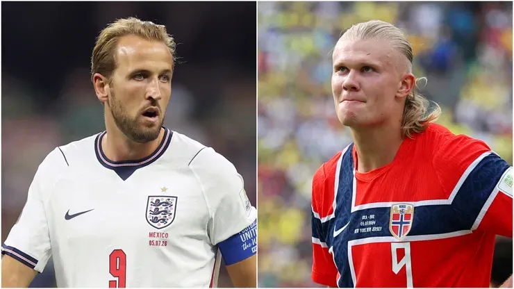 Erling Haaland celebrates after scoring for Norway against Brazil at the 2026 FIFA World Cup